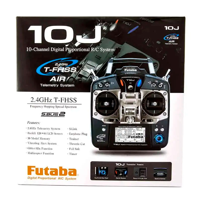 Futaba 10J 10-channel Air Radio with R3008SB Rx Mode 1