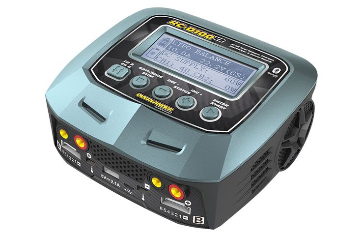 OVERLANDER D100 V2 AC/DC DUAL BALANCE CHARGER / DISCHARGER / POWER SUPPLY