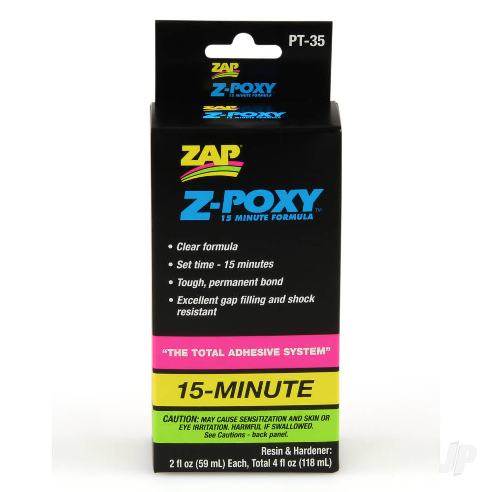 Zap PT35 Z-Poxy 15 Minute Epoxy 4oz 5525782