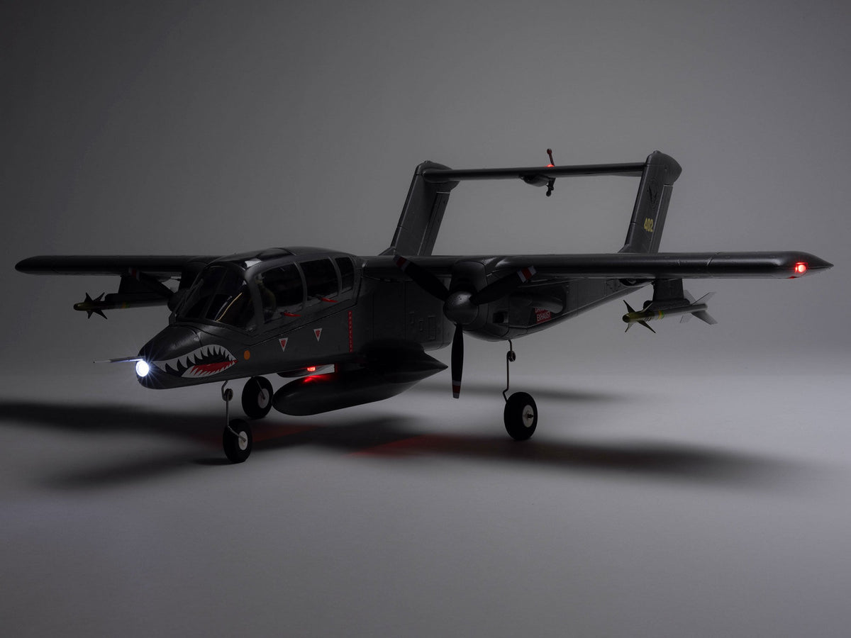 E-flite Micro OV-10 Bronco 645mm BNF Basic with AS3X and SAFE Select EFLU35050
