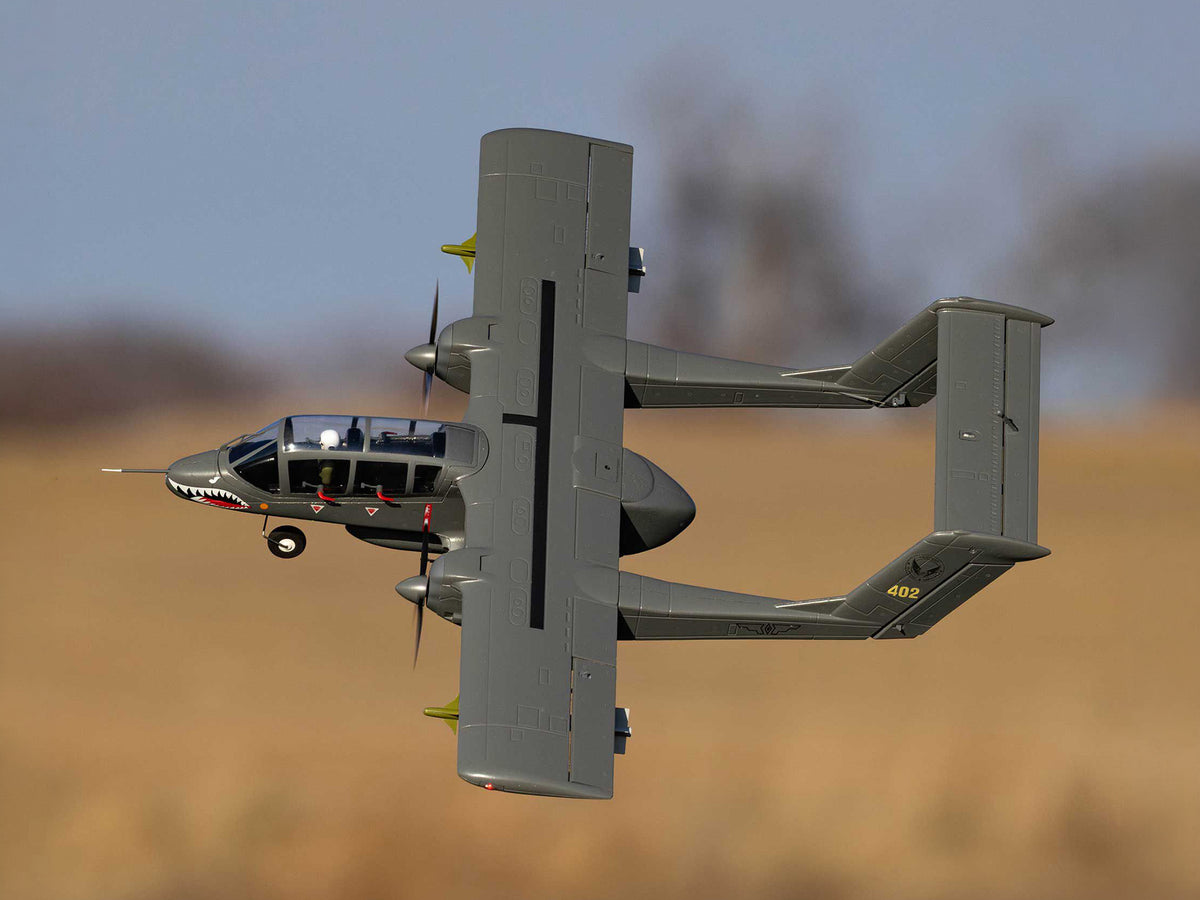 E-flite Micro OV-10 Bronco 645mm BNF Basic with AS3X and SAFE Select EFLU35050