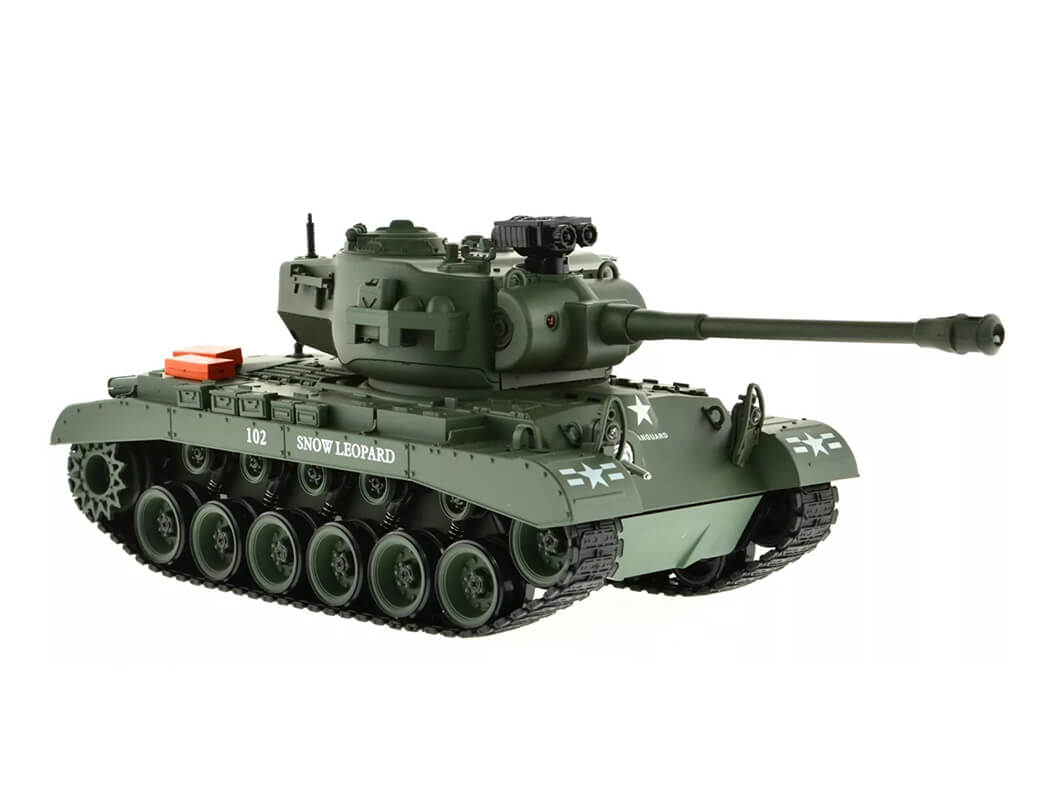 BROTHER TANK RC TANK 1:18 USA M26 PERSHING 'SNOW LEOPARD' GREEN