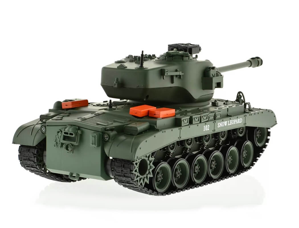 BROTHER TANK RC TANK 1:18 USA M26 PERSHING 'SNOW LEOPARD' GREEN