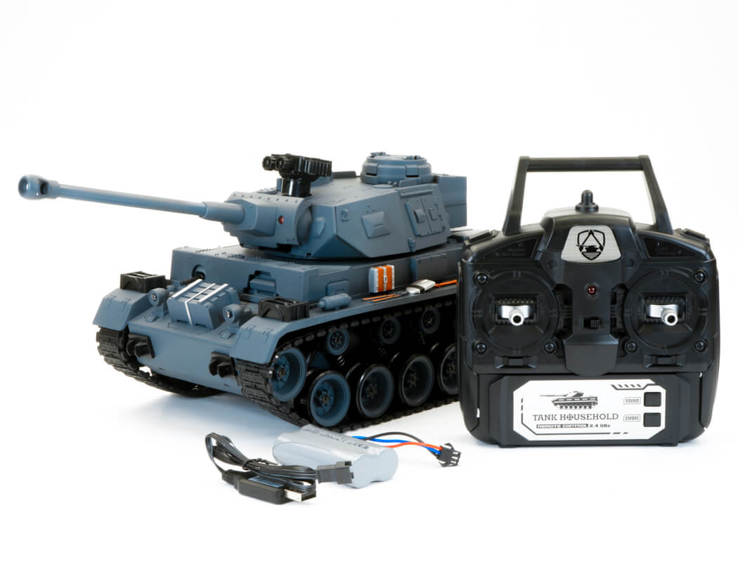 BROTHER TANK RC TANK 1:18 GERMAN PANTHER III GREY
