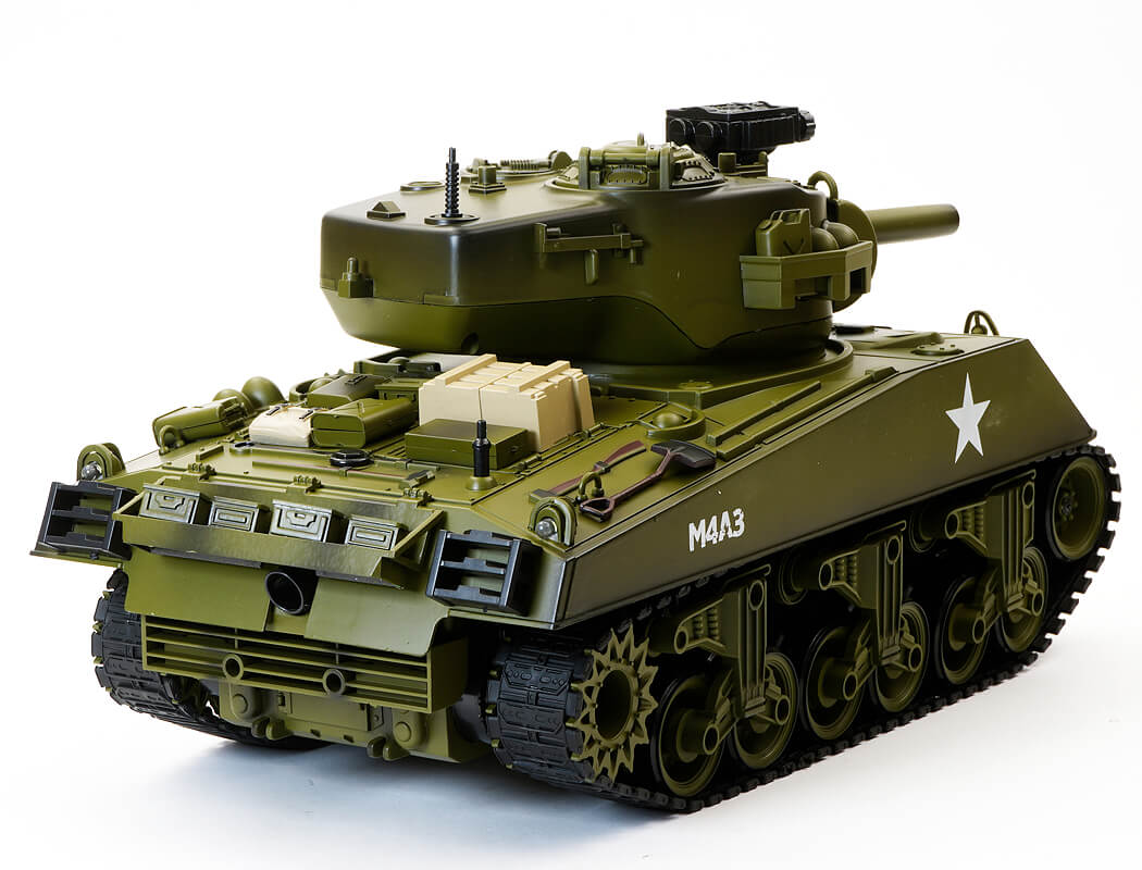 BROTHER TANK RC TANK 1:18 USA M4A3 SHERMAN GREEN