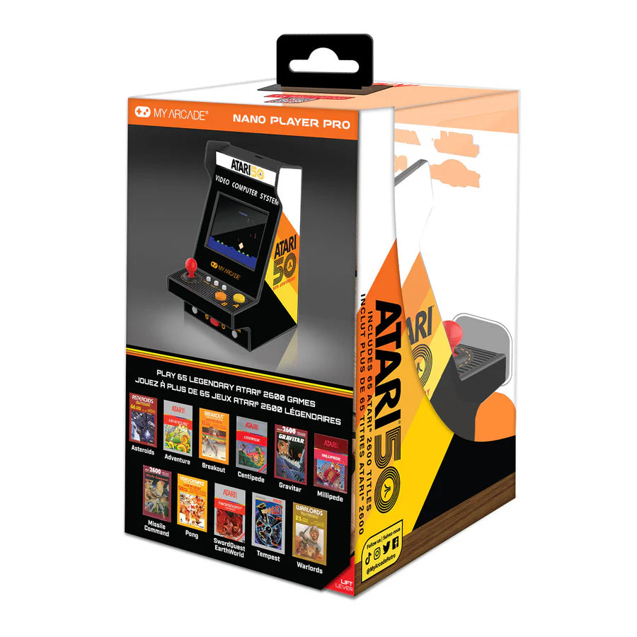 Atari Nano Player Pro 4.8" Portable Retro Arcade (75 Games in 1)