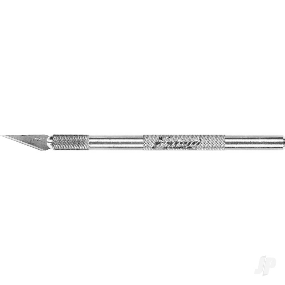 Excel K1 Knife, Light Duty Round Aluminium with Safety Cap (Carded)