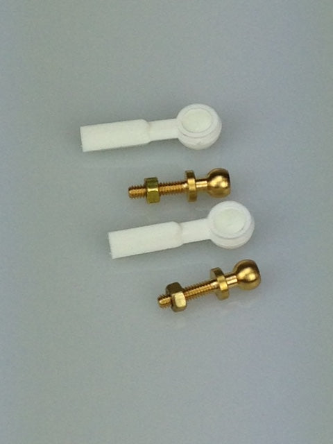 Logic RC White Ball Joint M2 (pk2)