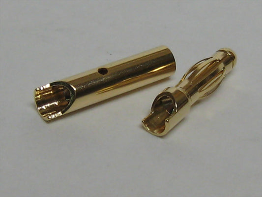 Logic RC 4.0mm Gold Connector Set 2prs