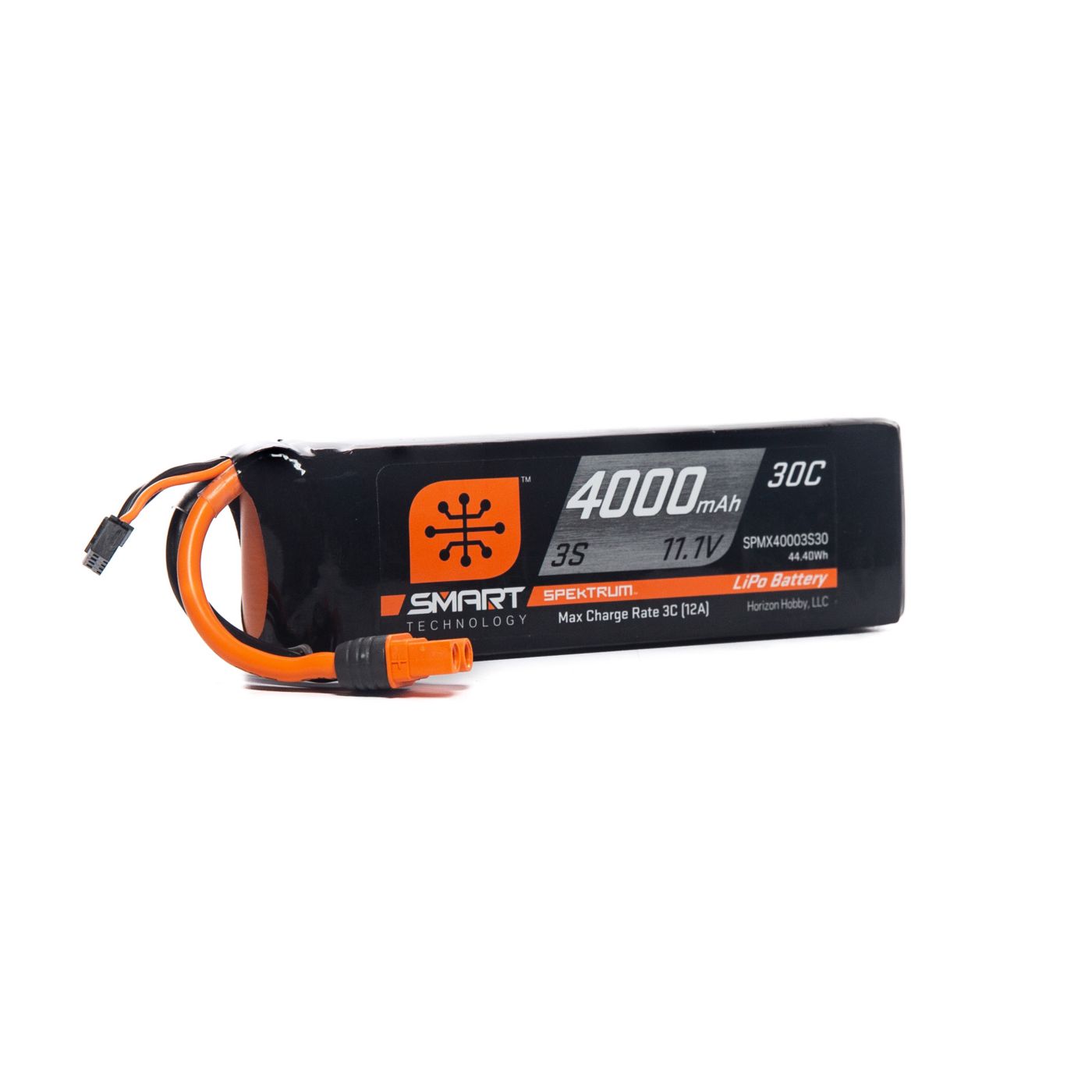 Spektrum 4000mAh 3S 11.1V Smart LiPo Battery 30C; IC3