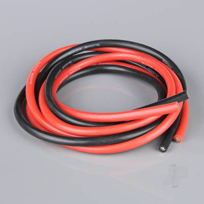 Radient Silicone Wire, 16AWG, 680 Strand, 4ft / 1.2m Red-Black