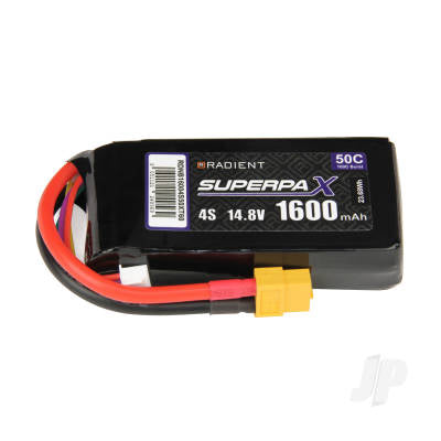 Radient LiPo 4S 1600mAh 14.8V 50C Deans (XT60)
