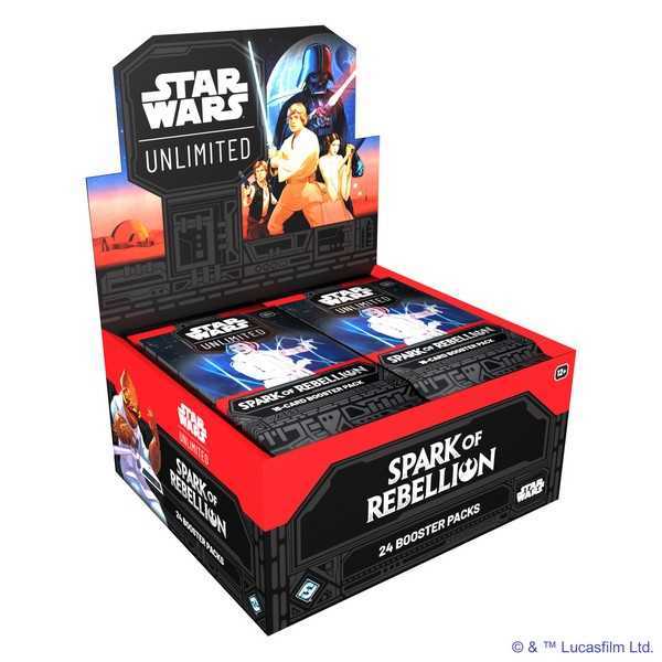 Star Wars Unlimited TCG: Sparks of Rebellion full Sealed Booster box 24 packs