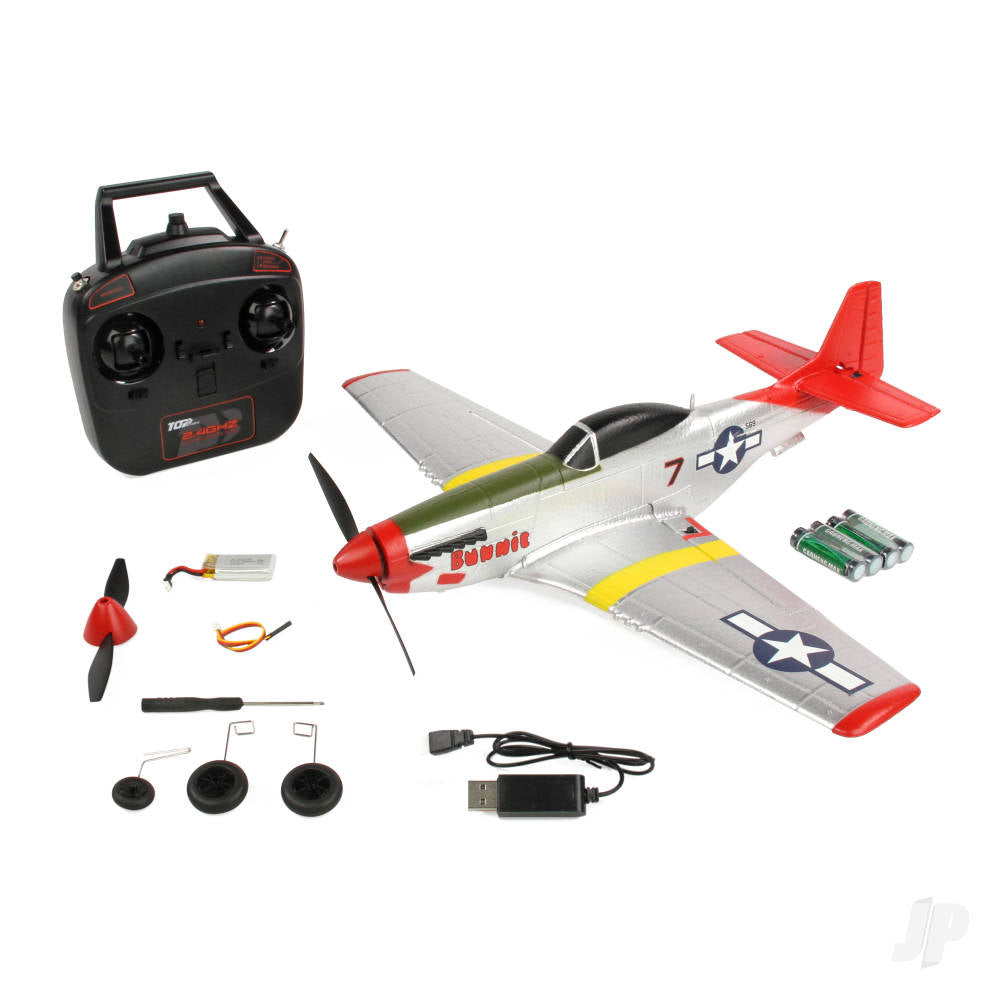 Top RC P51 Red Tail RTF 450 (Mode 2)