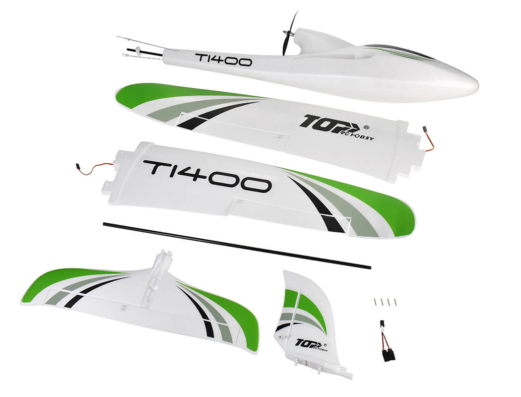 TOP RC T1400 GLIDER RTF WITH FLYSKY 6CH RADIO & GYRO