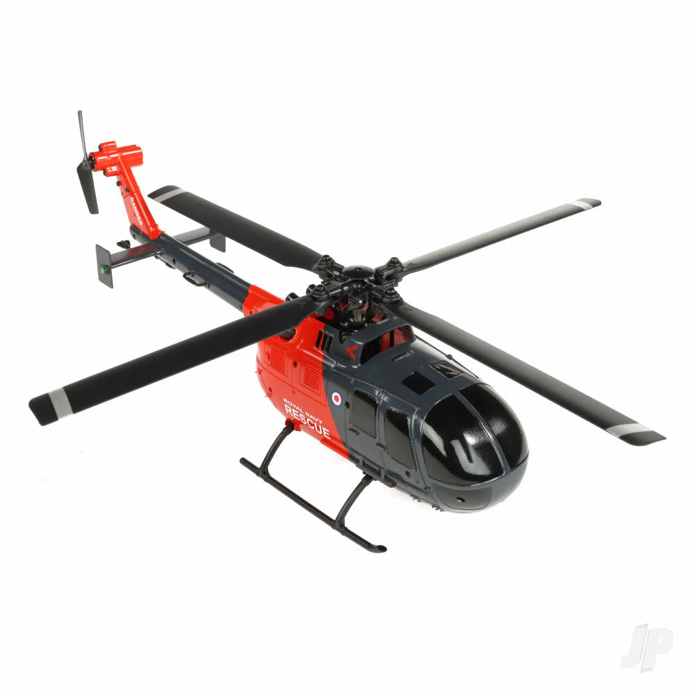 Twister BO-105 Scale 250 Flybarless Helicopter with 6 Axis Stabilisation and Altitude Hold (Grey/Red)