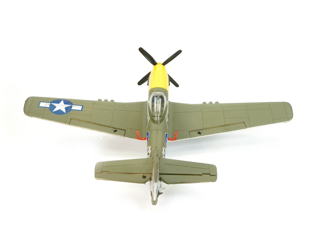 VOLANTEX P-51D MUSTANG GREEN 4CH 500MM BRUSHLESS WITH GYRO RTF