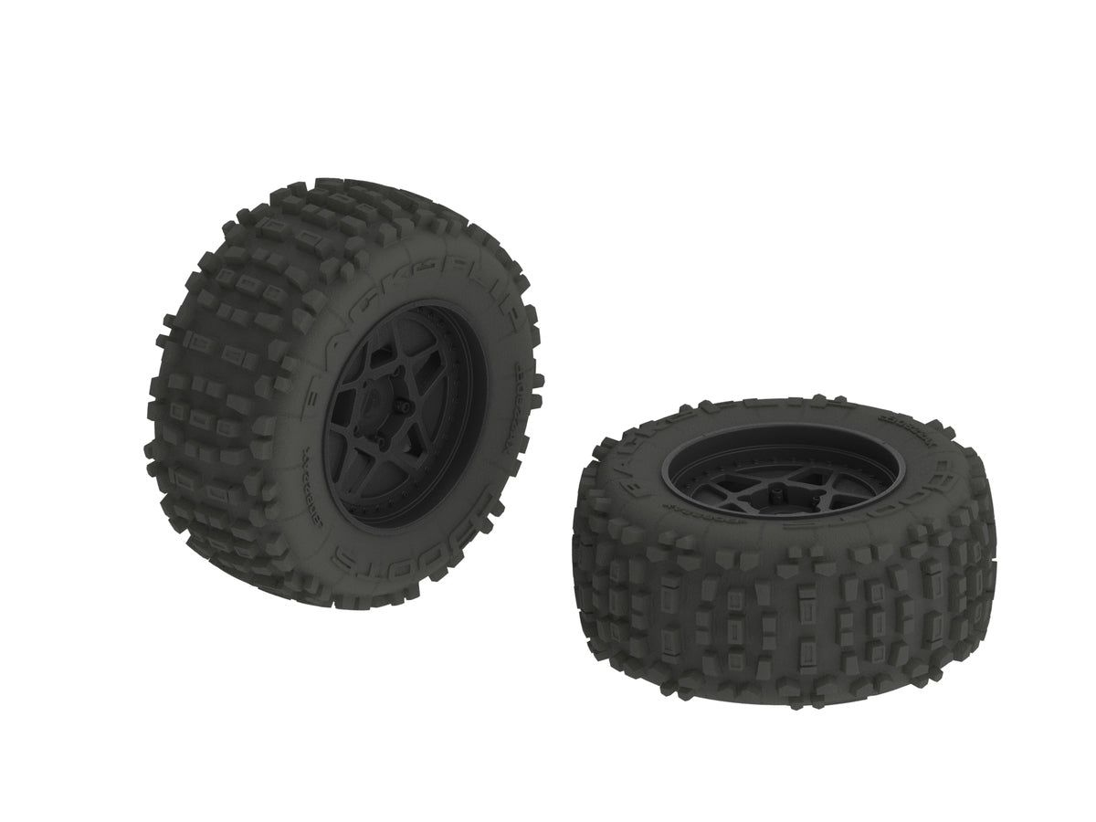 Arrma dBoots Backflip MT 6S Tire Wheel SetZ-AR510092