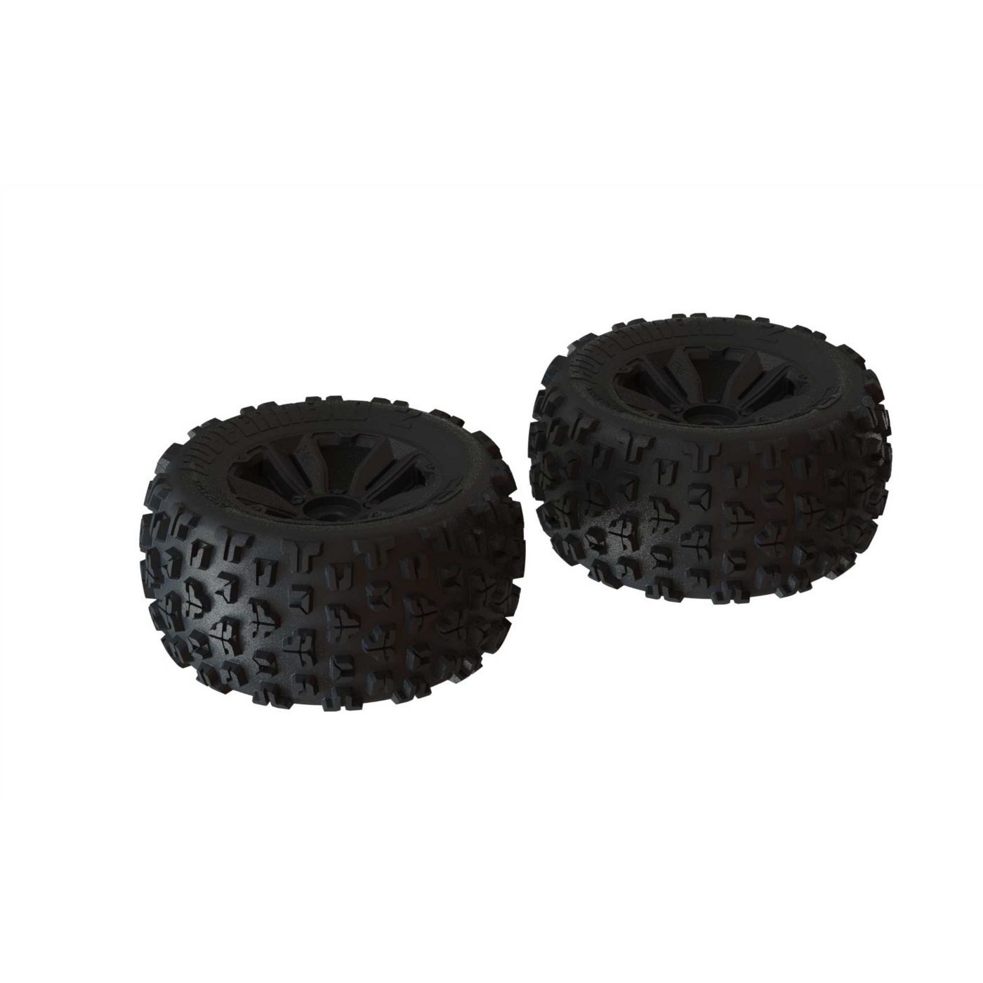ARRMA dBoots 'Copperhead2 MT' 6S Tire Set Black 17mm Hex - (2)