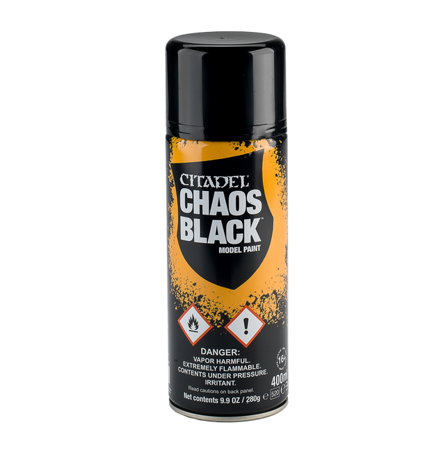 Citadel Paint: Chaos Black 400ml (Spray)