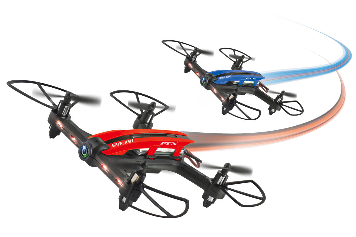 FTX SKYFLASH RACING DRONE SET W/GOGGLES, WIDE 720P, OBSTACLES FTX0500