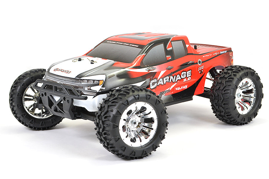 FTX CARNAGE 2.0 1/10 BRUSHED TRUCK 4WD RTR - RED FTX5537R