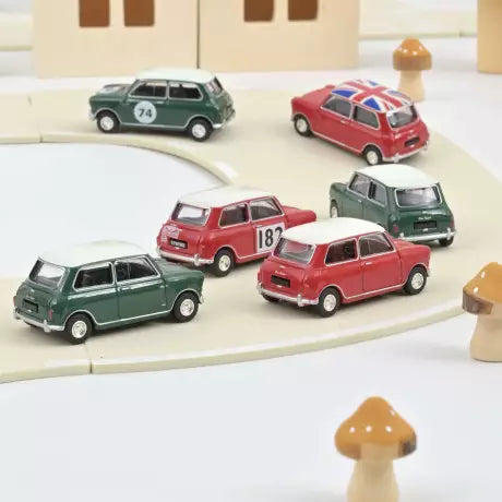 Norev Mini Cooper S 1964 Almond Green and White Roof 1:54