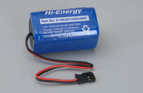 Hi-Energy 4.8V 1200mAh Ni-MH Rx Pack (Square)
