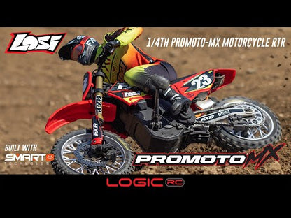 LOSI 1/4 Promoto-MX Motorcycle RTR, Club MX (Blue)