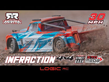 ARRMA INFRACTION 4X4 1/8 MEGA Resto-Mod Truck RTR Int Teal/Bronze