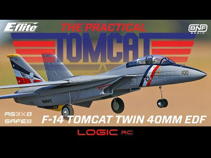 E-Flite F-14 Tomcat Twin 40mm EDF BNF Basic RC Aircraft EFL01450