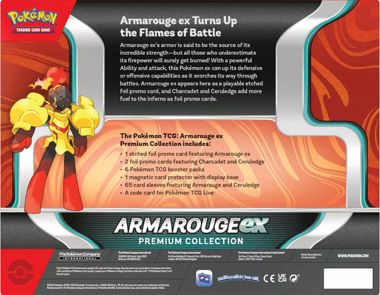 Pokemon TCG: Armarouge ex Premium Collection (6 Boosters & 3 Foil Promo Cards)