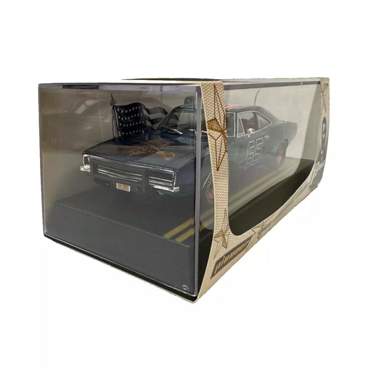 Pioneer Slot Car Dodge Charger General Grant Union Blue L/E Red Rims P096-RR