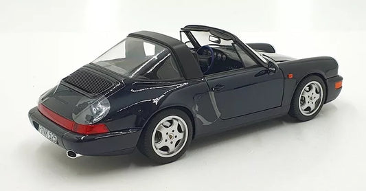1991 Porsche 911 Carrera 4 Targa Blue Metallic Die Cast 1:18 by Norev