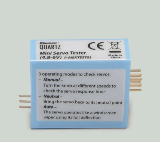 Ripmax Quartz Mini Rc Servo Tester 4.8v-6v -Servos (Up to 3 at once) & Esc Test