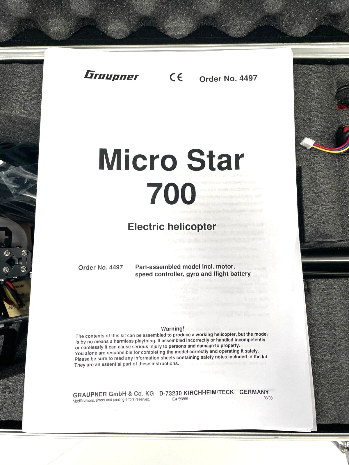 Graupner Micro Star 700 4497 Brand New in Box RARE RC Helicopter Motor ESC Gyro