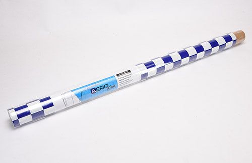 Ripmax AERO Film - Small Chequered Blue/White - 2m x 0.6m (Roll)