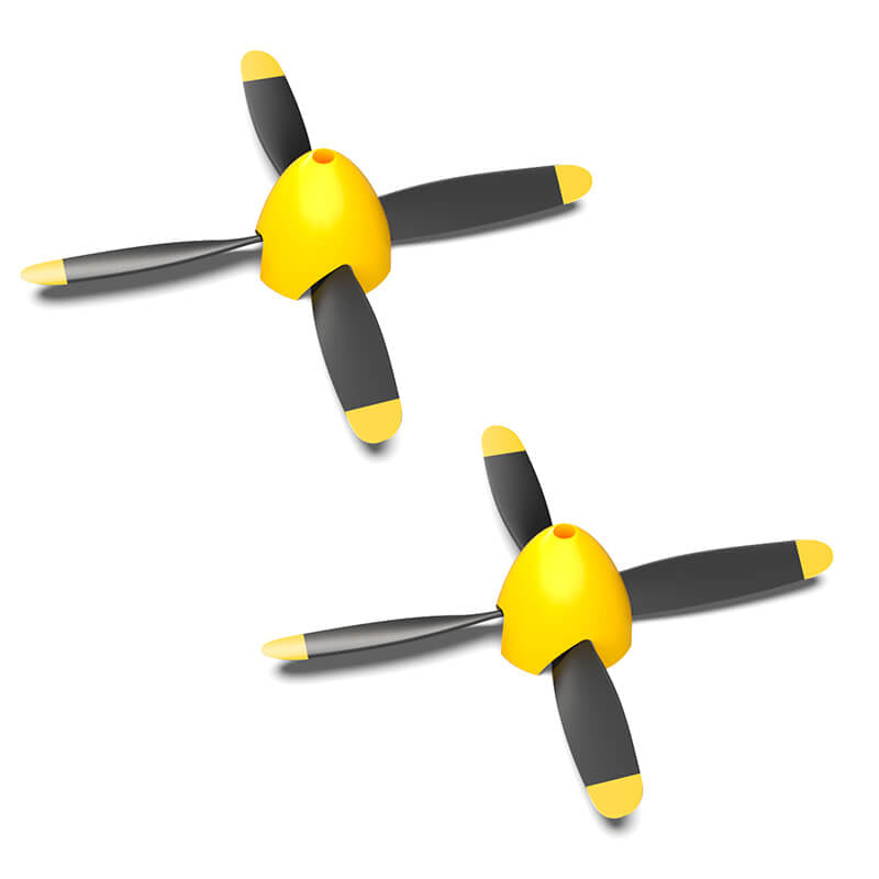 VOLANTEX BRUSHLESS MUSTANG PROPELLER FULL SET 4-BLADE (2PC) 768-2