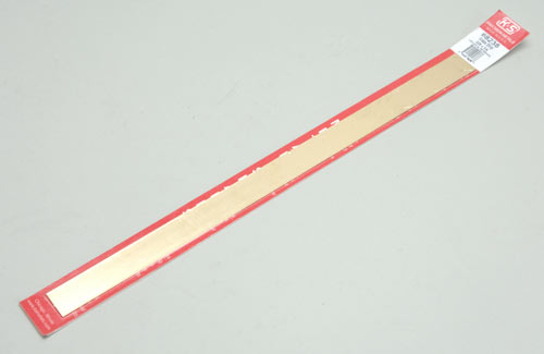 K&S Brass Strip 0.6 x 19 x 305mm (.025 x 3/4 x 12") KS8238