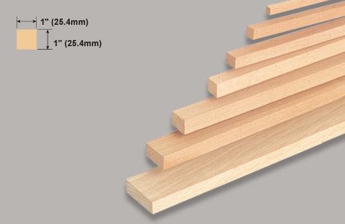 Slec Balsa Block 1" x 1" x 36" /25.4x25.4x914mm