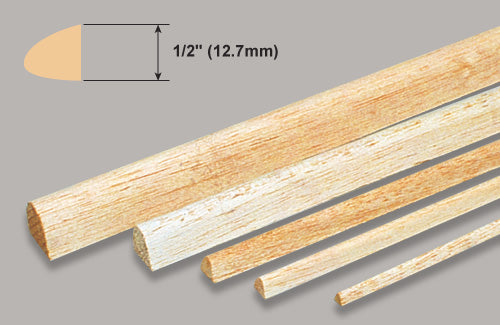 Slec Balsa Leading Edge 1/2" x 36" /12.7x914mm