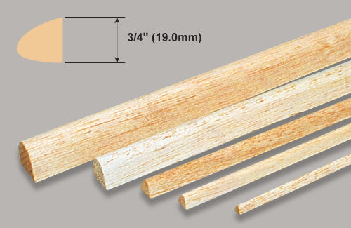 Slec Balsa Leading Edge 3/4" x 36" /19.0x914mm