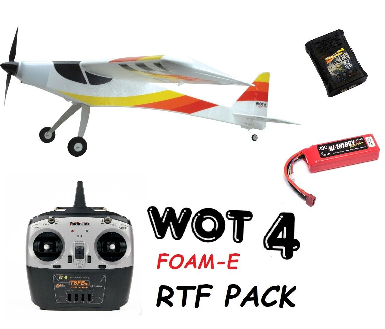 Ripmax WOT 4 Foam-E Mk2+ **SPECIAL RTF PACK** RC Model Aircraft