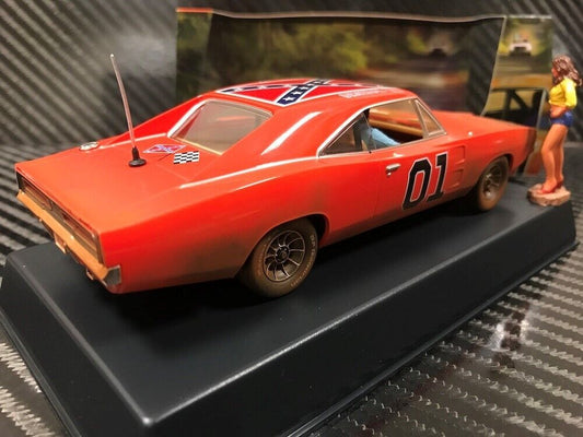 Pioneer Slot Car P158 Dodge Charger General Lee Dukes of Hazzard Moonshine Run