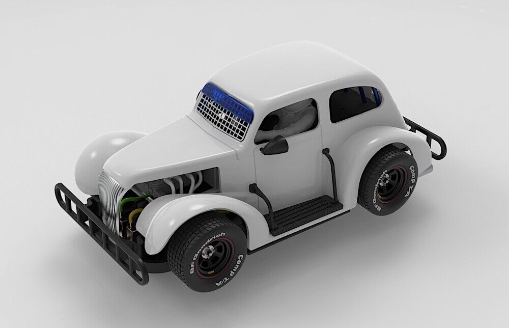 Pioneer Slot Car 1937 Chevy Sedan Legends Racer Kit 5