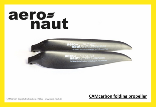 Aero-Naut 18.5 x 12″ CAMcarbon Folding Propeller Blades 8mm Root (Pair)