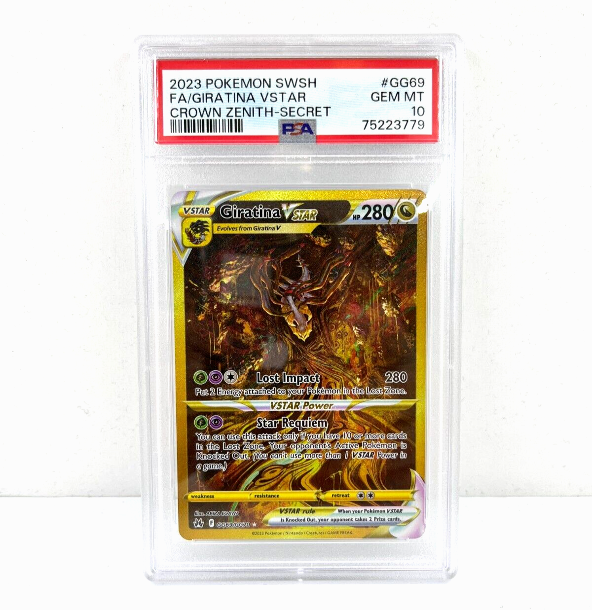 gold card pokemon sword and shield 2023 Pokémon Sword & Shield Crown Zenith Giratina GOLD GG69 SR PSA 10 – Gliders & Racing Models