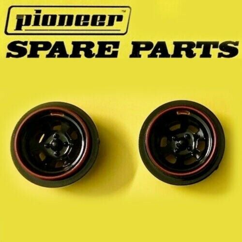 PIONEER SLOT CAR 1:32 TY205060 Legends Racers 6 Spoke Front/Rear Wheels (2)