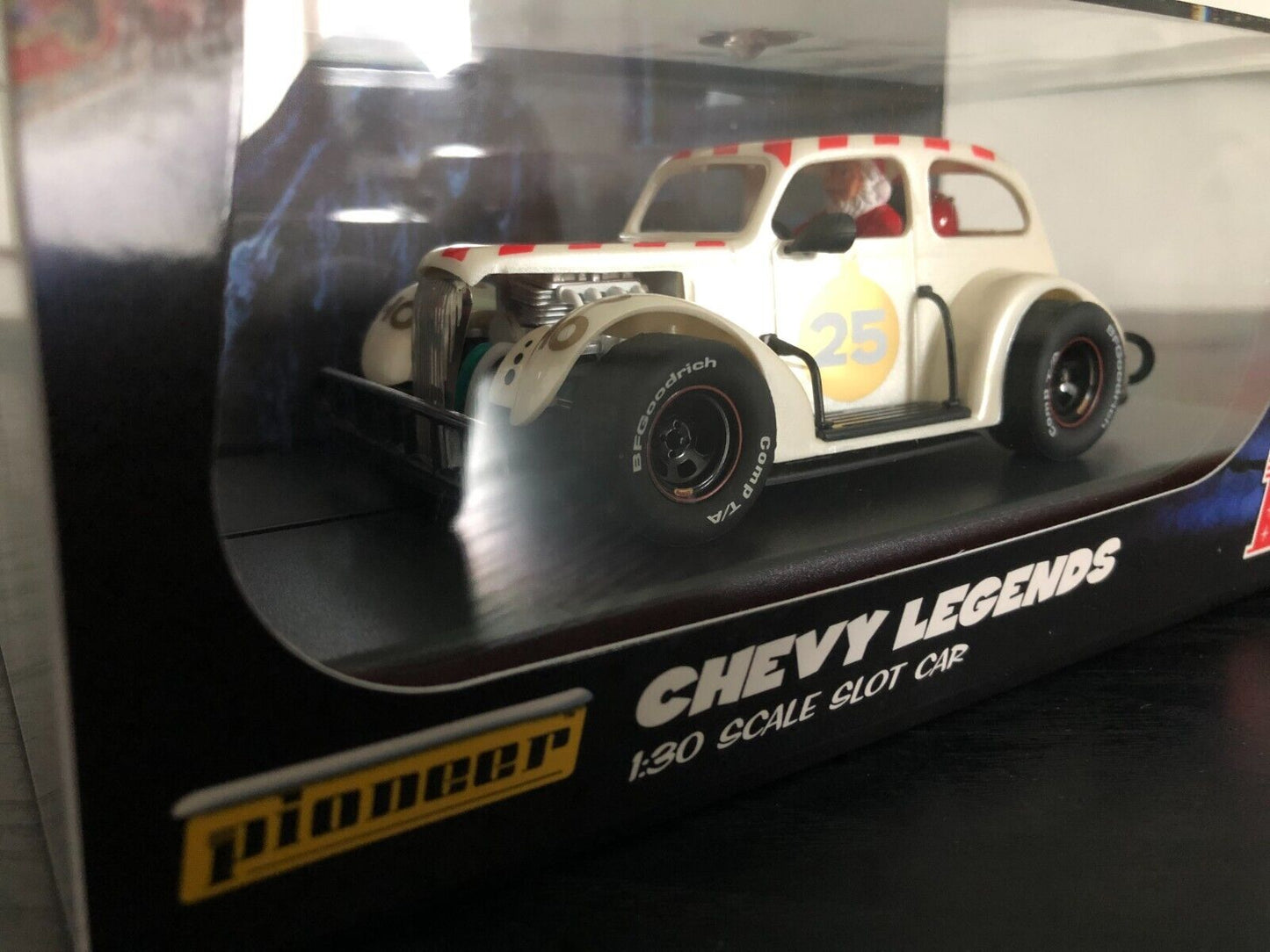 Pioneer Slot Car P084 Racing Legends Chevy Sedan Christmas Special