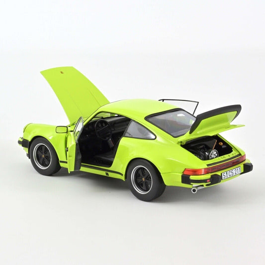 Norev Porsche 911 Turbo 3,0 1976 Light green 1:18 Die-Cast Scale Model